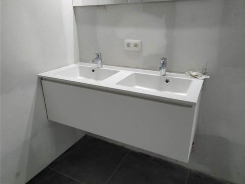 Badkamermeubel met dubbele lavabo - BOD WELKOM, Doe-het-zelf en Bouw, Sanitair, Zo goed als nieuw, Wastafel, Ophalen