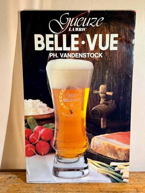 Carton Publicitaire Geuze Belle-Vue, Verzamelen, Merken en Reclamevoorwerpen, Gebruikt, Ophalen of Verzenden