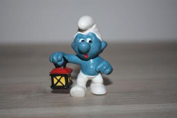 Oude Smurf RODE lantaarn , schleich 1977 , mooie staat beschikbaar voor biedingen
