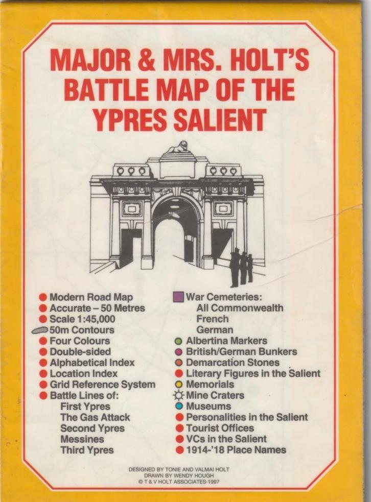 BattleField Map of the Ypres Salient-1, Boeken, Oorlog en Militair, Ophalen of Verzenden