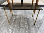 Vintage bijzettafel, Huis en Inrichting, Ophalen, Gebruikt, Glas, Vintage
