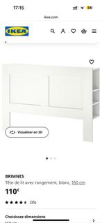 Tête de lit brimnes IKEA 160, Maison & Meubles, Chambre à coucher | Lits, 160 cm, Comme neuf, Deux personnes, Autres dimensions