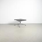 1x Vitra Eames EA 125 Voetenbank Zwart Leer - Chroom, Niet ingevuld, Enlèvement ou Envoi, Niet ingevuld, 50 à 75 cm