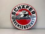 Schafer remmen oud reclamebord, Ophalen of Verzenden, Gebruikt, Reclamebord