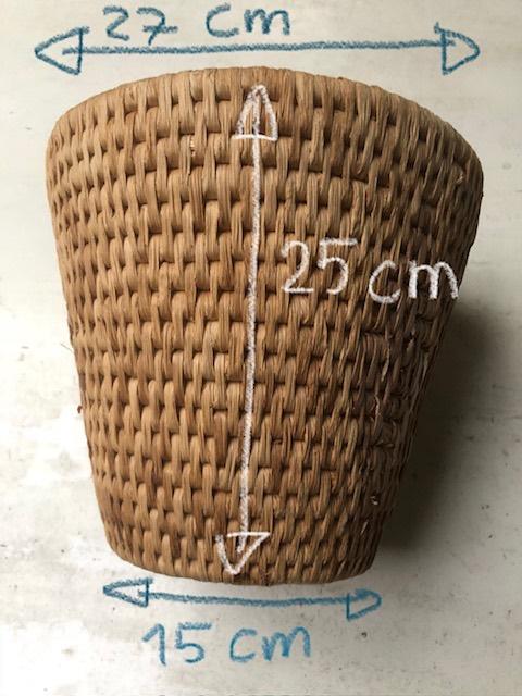 rieten mandje / papiermand / prullenbak, Maison & Meubles, Accessoires pour la Maison | Plataux & Paniers, Utilisé, Panier, Osier