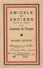 Amicale des Anciens 1914-1918 de la Commune de Lisogne, Enlèvement ou Envoi