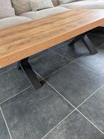 Table de salon en bois et pieds noirs en fer, Maison & Meubles, Neuf, 100 à 150 cm, Moins de 50 cm, Enlèvement