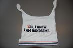 Mutsje H&M 'Yes, I know I am handsome' (6-12 maanden), Kinderen en Baby's, Babykleding | Petten en Hoeden, Gebruikt, H&M, Ophalen of Verzenden