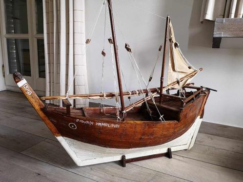 prachtige unieke oude handgemaakte boot, Verzamelen, Scheepvaart, Zo goed als nieuw, Schaalmodel, Zeilboot, Ophalen