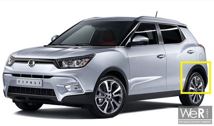 Wielrand linksachter SsangYong Tivoli of XLV 2015 - 2019. 79, Auto-onderdelen, Carrosserie, Spatbord, Ssangyong, Achter, Nieuw