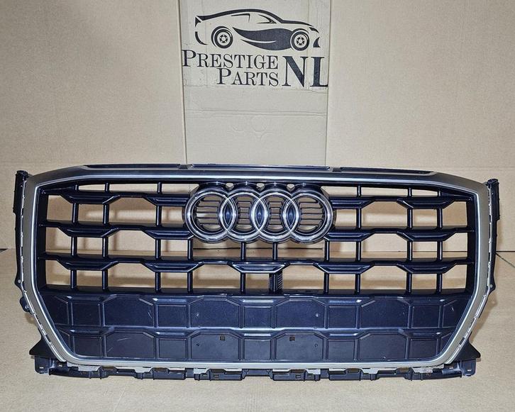 Grill Audi Q2 81A S-LINE Facelift Grille Origineel bj.2020-, Auto-onderdelen, Carrosserie, Bumper, Voor, Gebruikt, Ophalen of Verzenden
