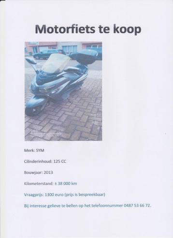 Te Koop  Scooter 125 cc beschikbaar voor biedingen
