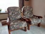 Zetels bloemrijk overtrokken., Huis en Inrichting, Ophalen, Gebruikt, Overige maten, Klassiek