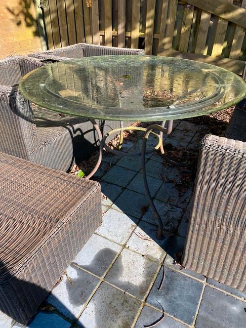 Tuintafel eventueel apart te koop en tuinset, Tuin en Terras, Tuinsets en Loungesets, Gebruikt, Loungeset, Ophalen