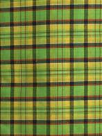 Partij stoffen 10 coupons  400 x 70 cm Tartan, Hobby en Vrije tijd, Stoffen en Lappen, 200 cm of meer, Nieuw, Groen, 30 tot 120 cm