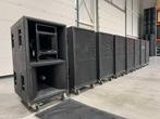 8x EAW KF850 15"/10"/2" + 8x wheelboard, Ophalen of Verzenden, Gebruikt, 120 watt of meer, JBL