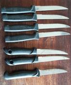 7 couteaux à Steak, Maison & Meubles, Utilisé, Ensemble de couverts, Enlèvement ou Envoi