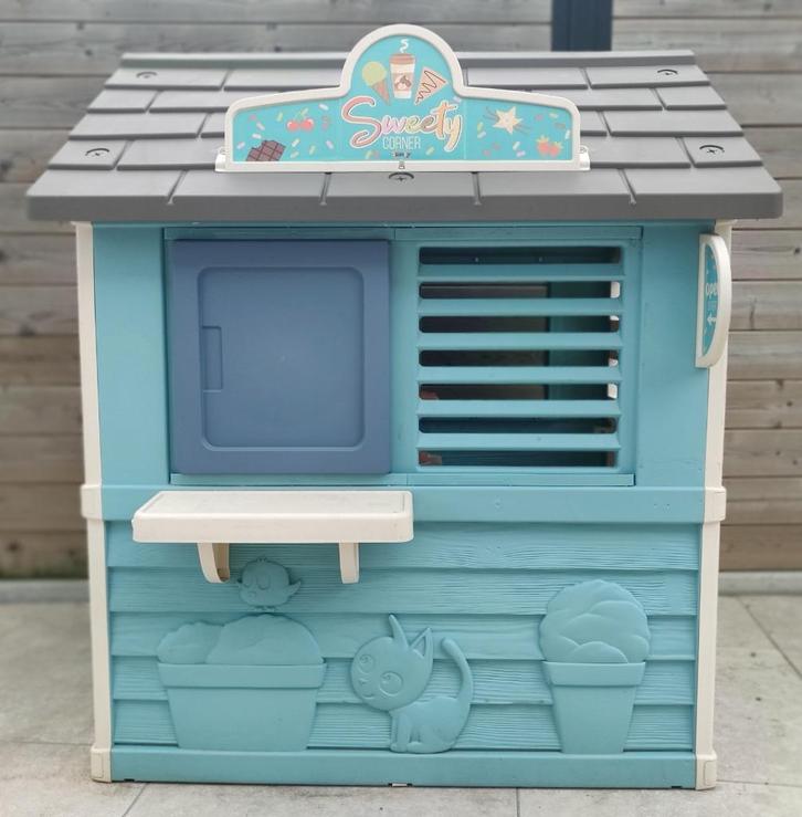 Speelhuis Smoby Sweety Corner, Kinderen en Baby's, Speelgoed | Buiten | Speelhuisjes, Zo goed als nieuw, Kunststof, Ophalen