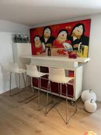 Bartafel + 4 krukken, Huis en Inrichting, Barren, Ophalen, Zo goed als nieuw