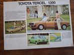 TOYOTA  TERCEL 1300  '79, Boeken, Auto's | Folders en Tijdschriften, Ophalen of Verzenden, Nieuw, Toyota