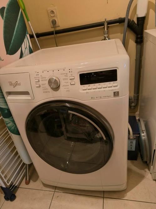 Whirlpool wasmachine, Elektronische apparatuur, Wasmachines, Gebruikt, 6 tot 8 kg, 85 tot 90 cm, 1200 tot 1600 toeren, Handwasprogramma