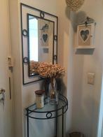 Petite table demi cercle en fer forge plus miroir, Maison & Meubles, Accessoires pour la Maison | Miroirs, Comme neuf