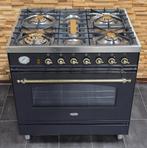 🔥Luxe Fornuis Boretti 80 cm antraciet & messing 1 oven, Elektronische apparatuur, Fornuizen, 60 cm of meer, Ophalen of Verzenden