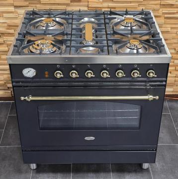 🔥Luxe Fornuis Boretti 80 cm antraciet & messing 1 oven beschikbaar voor biedingen