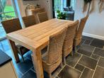 6 rotan stoelen, Huis en Inrichting, Stoelen, Ophalen, Gebruikt, Riet of Rotan, Landelijk