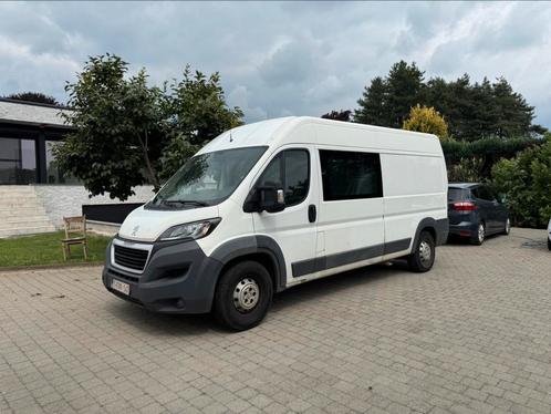 Peugeot Boxer 2017 6zit dubbel cabine (Overname mogelijk), Auto's, Peugeot, Bedrijf, Te koop, Boxer, Diesel, Euro 6, 3 deurs, Ophalen