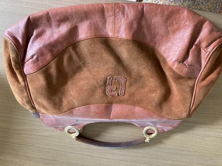 roestkleurige handtas LF, Handtassen en Accessoires, Tassen | Damestassen, Gebruikt, Handtas, Overige kleuren, Ophalen of Verzenden