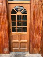 houten glazen deur, Huis en Inrichting, Woonaccessoires | Overige, Zo goed als nieuw