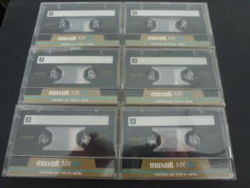 6 MAXELL cassettes MX 90 Metal type IV audiocassettes