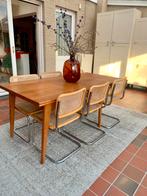 Vintage tafel, Huis en Inrichting, Tafels | Eettafels, Ophalen, 100 tot 150 cm, 50 tot 100 cm, Vijf personen of meer