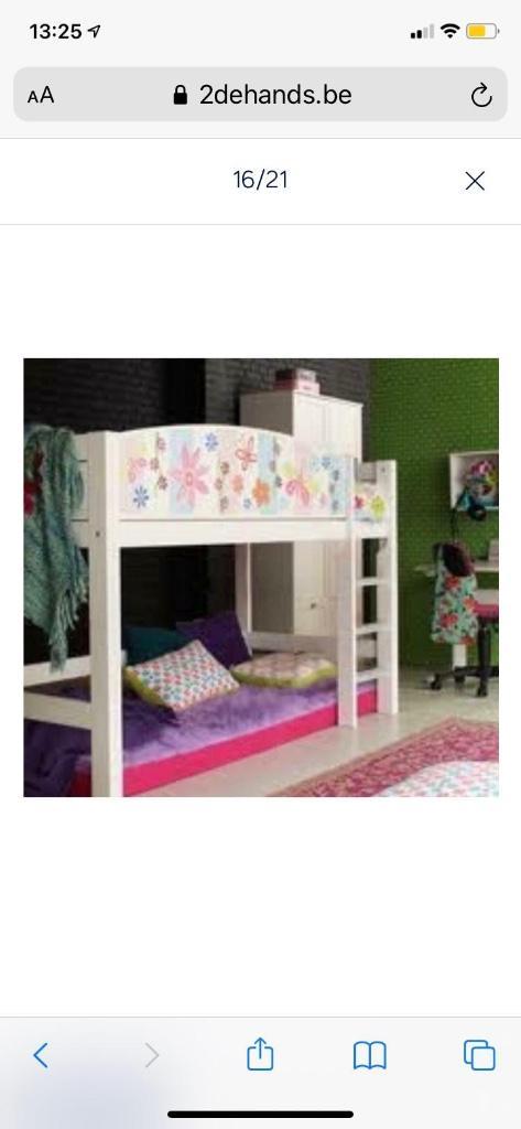 Hemelbed/halfhoogslaper Life Time, Kinderen en Baby's, Kinderkamer | Stapelbedden en Hoogslapers, Gebruikt, Overige typen, Ophalen