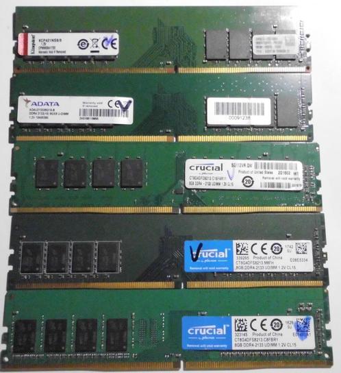 8 Gb DDR4 à 2133 Mhz, Informatique & Logiciels, Mémoire RAM, Desktop, 8 GB, DDR4, Enlèvement ou Envoi