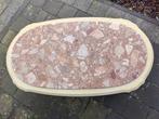 Vintage Salontafel met marmeren blad, Ophalen, Minder dan 50 cm, 50 tot 100 cm, Zo goed als nieuw