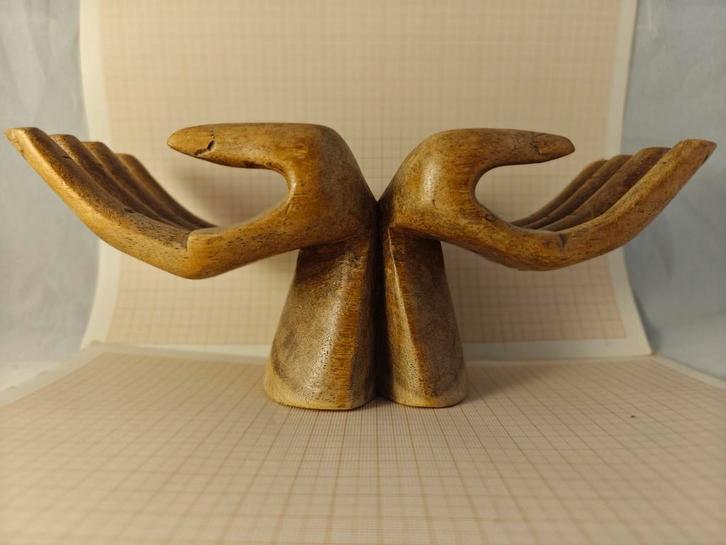 Vintage houten handen, Antiek en Kunst, Kunst | Designobjecten, Ophalen of Verzenden