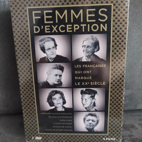 FEMMES D'EXCEPTION - Coffret DVD 5 films (neuf), Cd's en Dvd's, Dvd's | Documentaire en Educatief, Nieuw in verpakking, Biografie
