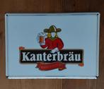 EMAILLE BIER RECLAME PLAAT - KANTERBRAU - BELGIË- BRUSSEL, Verzamelen, Ophalen of Verzenden, Zo goed als nieuw, Reclamebord