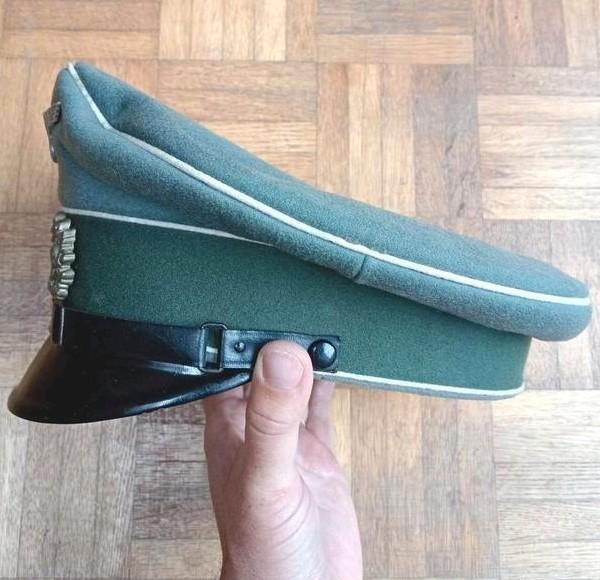 Top Duitse Peküro infanterie schirmmütze 100% origineel, Verzamelen, Militaria | Algemeen, Ophalen of Verzenden
