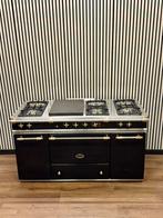 Luxe Lacanche Fornuis 7 pits met coupe de feu 150 cm, 100 tot 150 cm, Zwart, Ophalen of Verzenden, Zo goed als nieuw