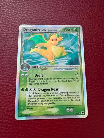 Pokemonkaart Dragonite ex 91/101 beschikbaar voor biedingen