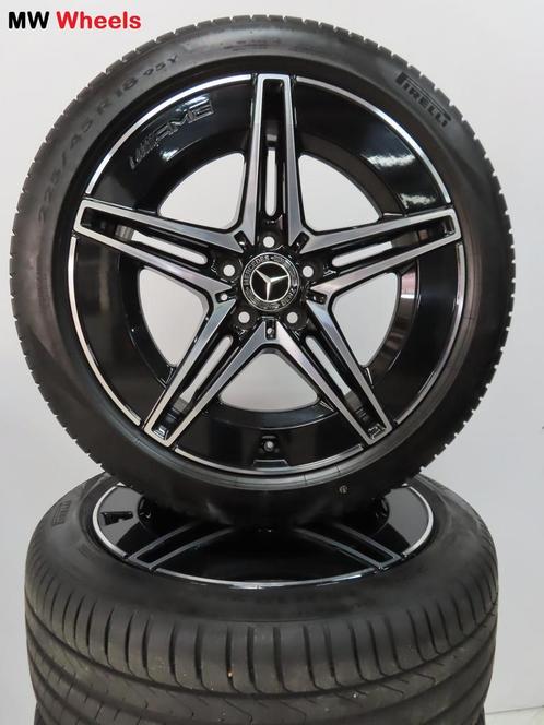 Mercedes C klasse W206 AMG 18 inch velgen met zomerbanden, Auto-onderdelen, Banden en Velgen, Banden en Velgen, Zomerbanden, 18 inch