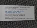 Invitation vente La Jeune Peinture Belge, collection.Delevoy, Utilisé, Envoi, Peinture et dessin