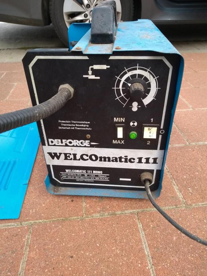 lasapparaat- delforge - welcomatic 111, Doe-het-zelf en Bouw, Gereedschap | Lasapparaten, Gebruikt, Ophalen