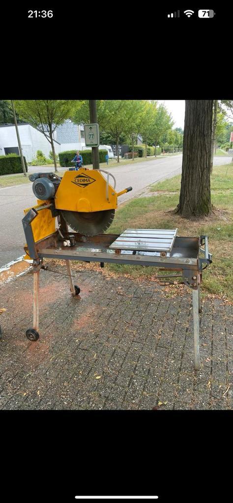 Steenzaagmachine, Doe-het-zelf en Bouw, Gereedschap | Slijpmachines, Zo goed als nieuw, Ophalen