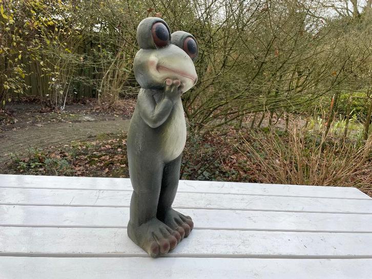 Beeld kikker, tuin, zen, zwembad, vijver yoga 60cm, Tuin en Terras, Tuinbeelden, Nieuw, Dierenbeeld, Kunststof, Ophalen