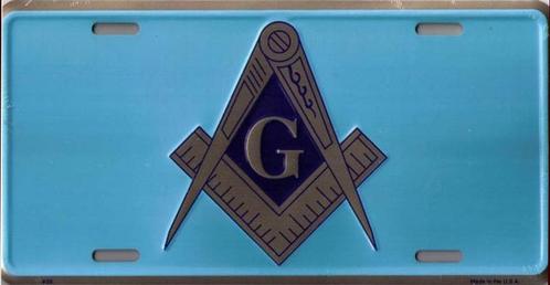 USA Limited Edition 'Masonic Emblem' - alu herdenkingsplaat, Verzamelen, Blikken, Nieuw, Overige, Overige merken, Verzenden