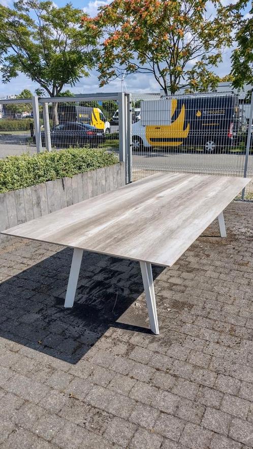 TUINTAFEL MET CERAMISCH BLAD ( 3m x1,28m ), Tuin en Terras, Tuintafels, Nieuw, Ophalen